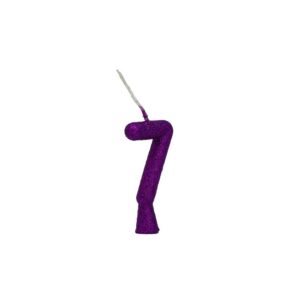 Vela Tubular 7 Roxo Bello Festas 10x1