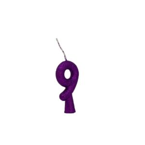 Vela Tubular 9 Roxo Bello Festas 10x1