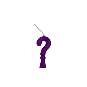 Vela Tubular Interrogação Roxo Bello Festas 10x1