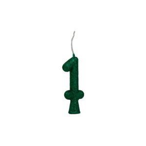 Vela Tubular 1 Verde Bello Festas 10x1