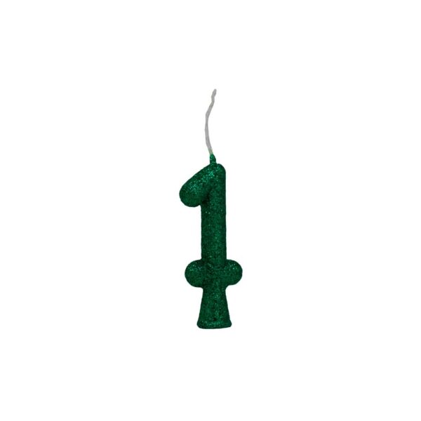 Vela Tubular 1 Verde Bello Festas 10x1