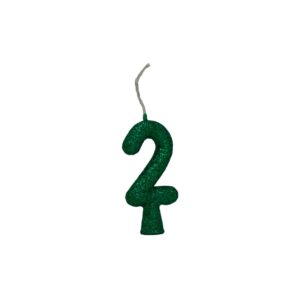 Vela Tubular 2 Verde Bello Festas 10x1