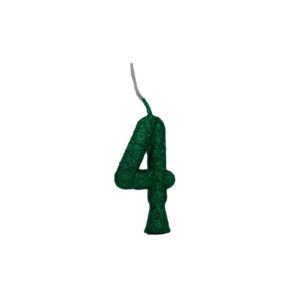 Vela Tubular 4 Verde Bello Festas 10x1