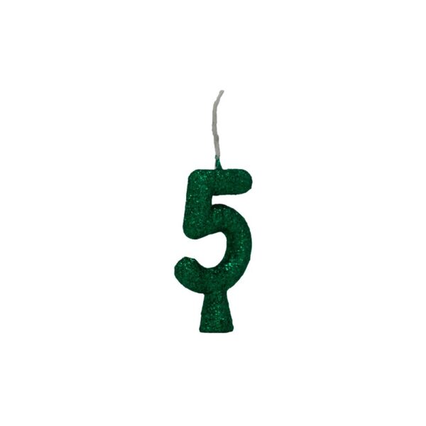 Vela Tubular 5 Verde Bello Festas 10x1