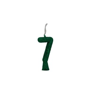 Vela Tubular 7 Verde Bello Festas 10x1