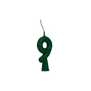 Vela Tubular 9 Verde Bello Festas 10x1