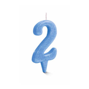Vela Estilo 2 Azul Bello Festas 10x1
