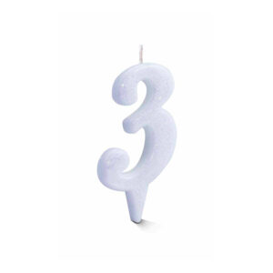 Vela Estilo 3 Branco Bello Festas 10x1