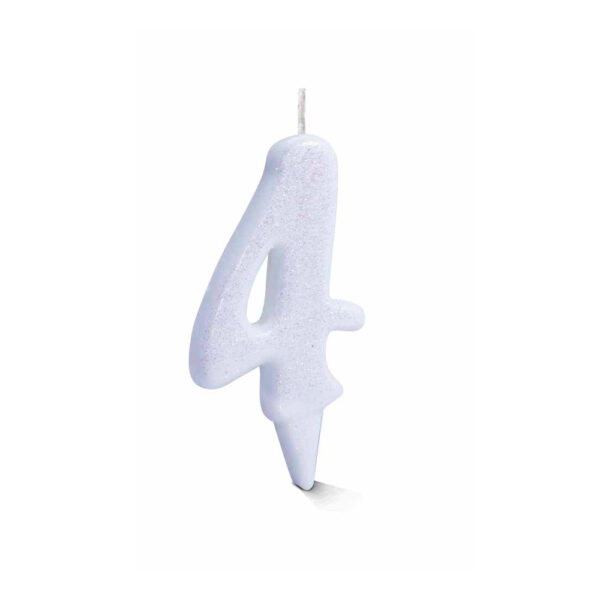 Vela Estilo 4 Branco Bello Festas 10x1