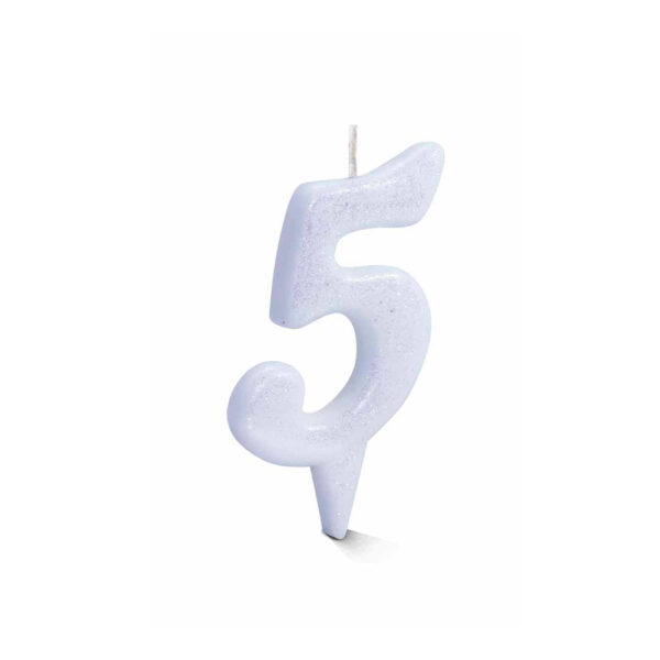 Vela Estilo 5 Branco Bello Festas 10x1