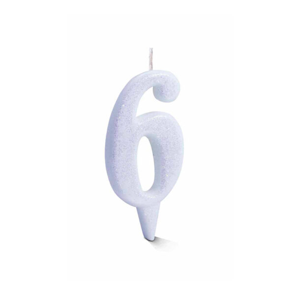 Vela Estilo 6 Branco Bello Festas 10x1