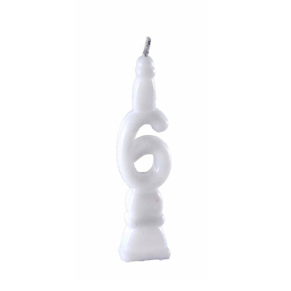 Vela 6 Branco Bello Festas 10x1