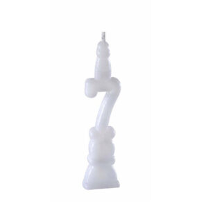 Vela 7 Branco Bello Festas 10x1