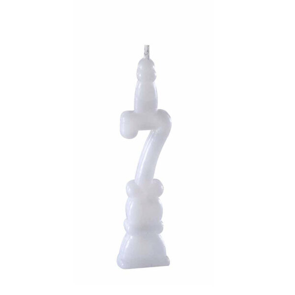 Vela 7 Branco Bello Festas 10x1