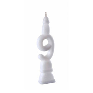 Vela 9 Branco Bello Festas 10x1