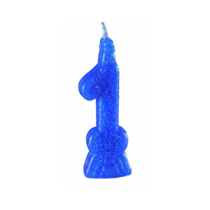 Vela Super 1 Azul Bello Festas 10x1
