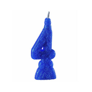 Vela Super 4 Azul Bello Festas 10x1