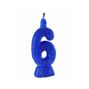 Vela Super 6 Azul Bello Festas 10x1