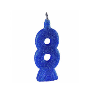 Vela Super 8 Azul Bello Festas 10x1