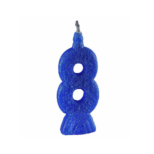 Vela Super 8 Azul Bello Festas 10x1