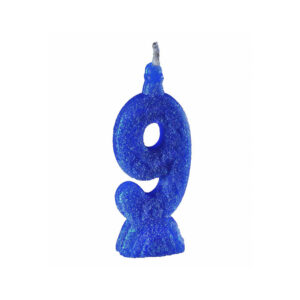 Vela Super 9 Azul Bello Festas 10x1
