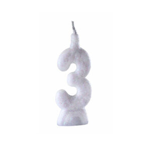 Vela Super 3 Branco Bello Festas 10x1
