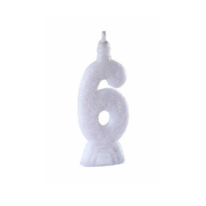 Vela Super 6 Branco Bello Festas 10x1