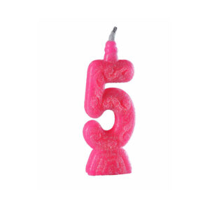 Vela Super 5 Rosa Bello Festas 10x1
