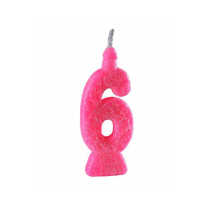 Vela Super 6 Rosa Bello Festas 10x1