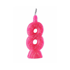 Vela Super 8 Rosa Bello Festas 10x1