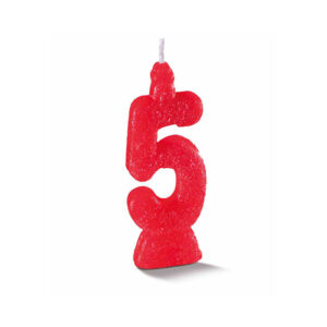Vela Super 5 Vermelha Bello Festas 10x1