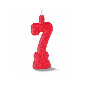 Vela Super 7 Vermelha Bello Festas 10x1
